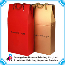 High quality printed paper packaging cardboard for wine box with free design